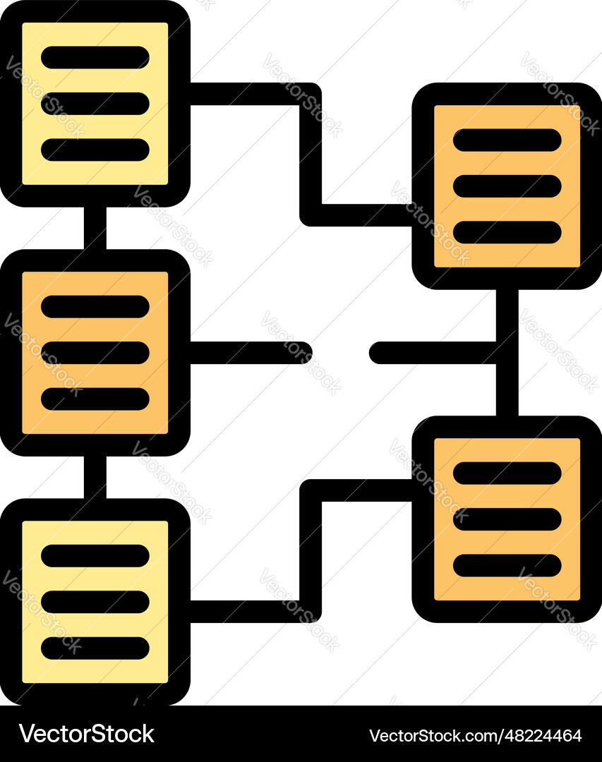 Skill up scheme icon flat Vector Image