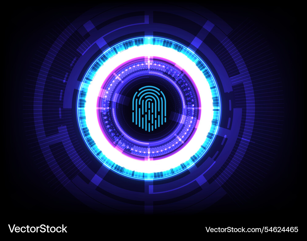 Abstract background with finger print design vector image