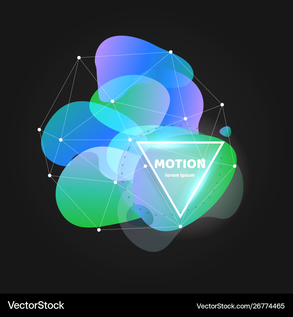Abstract gradient wavy shape with white frame Abstract gradient wavy shape with white frame vector image