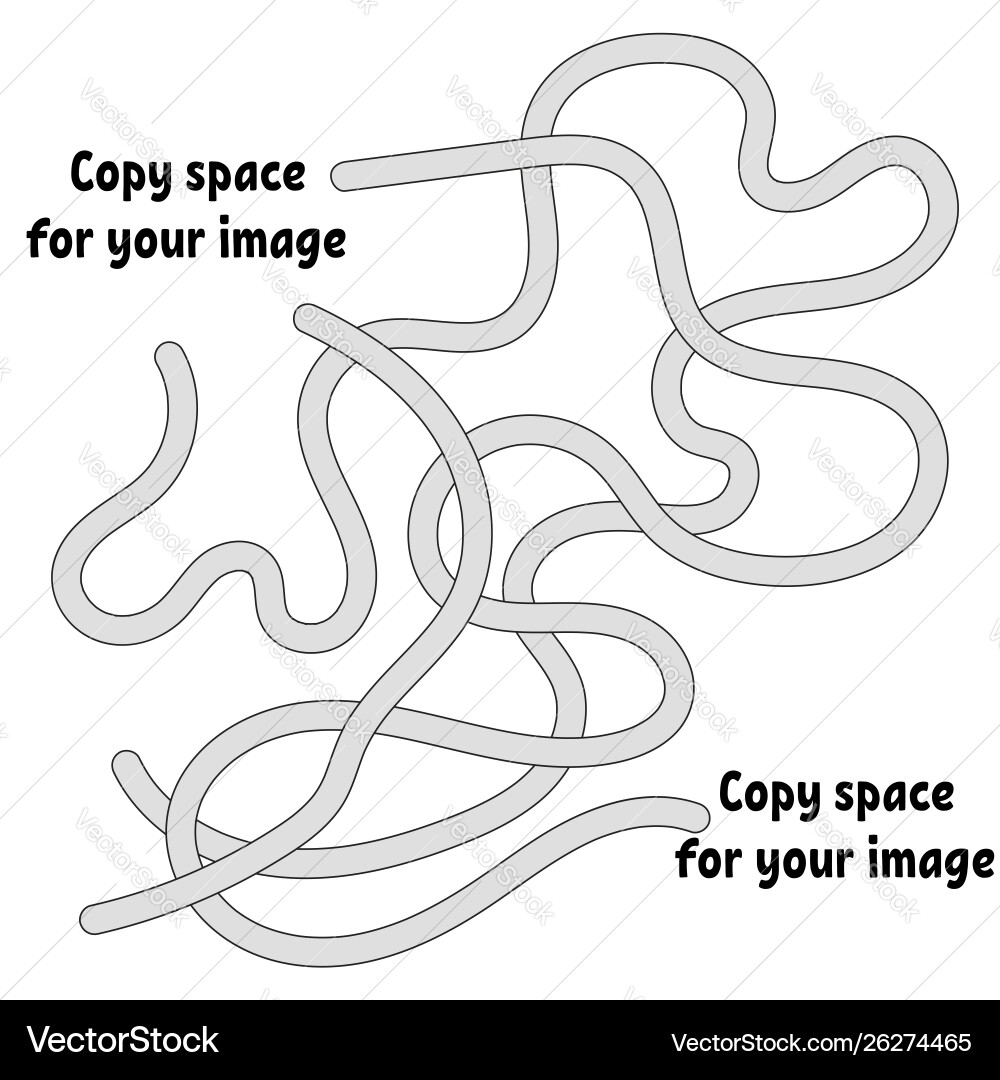 Abstract maze many ways from start to finish game Abstract maze many ways from start to finish game vector image