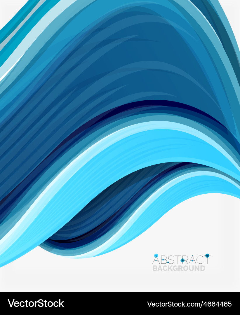Abstract realistic solid wave background Vector Image