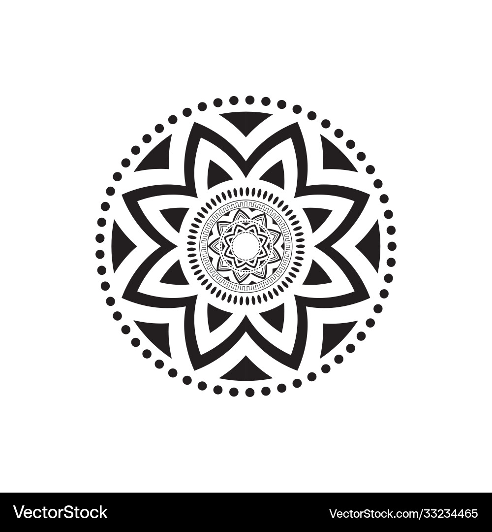 Circular pattern in form mandala Vector Image