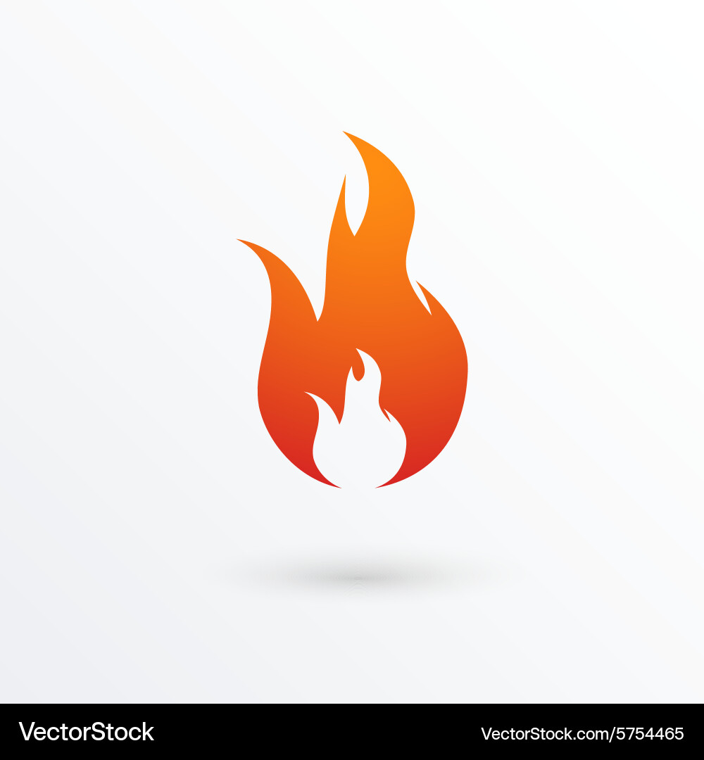 Fire flames icon Royalty Free Vector Image - VectorStock