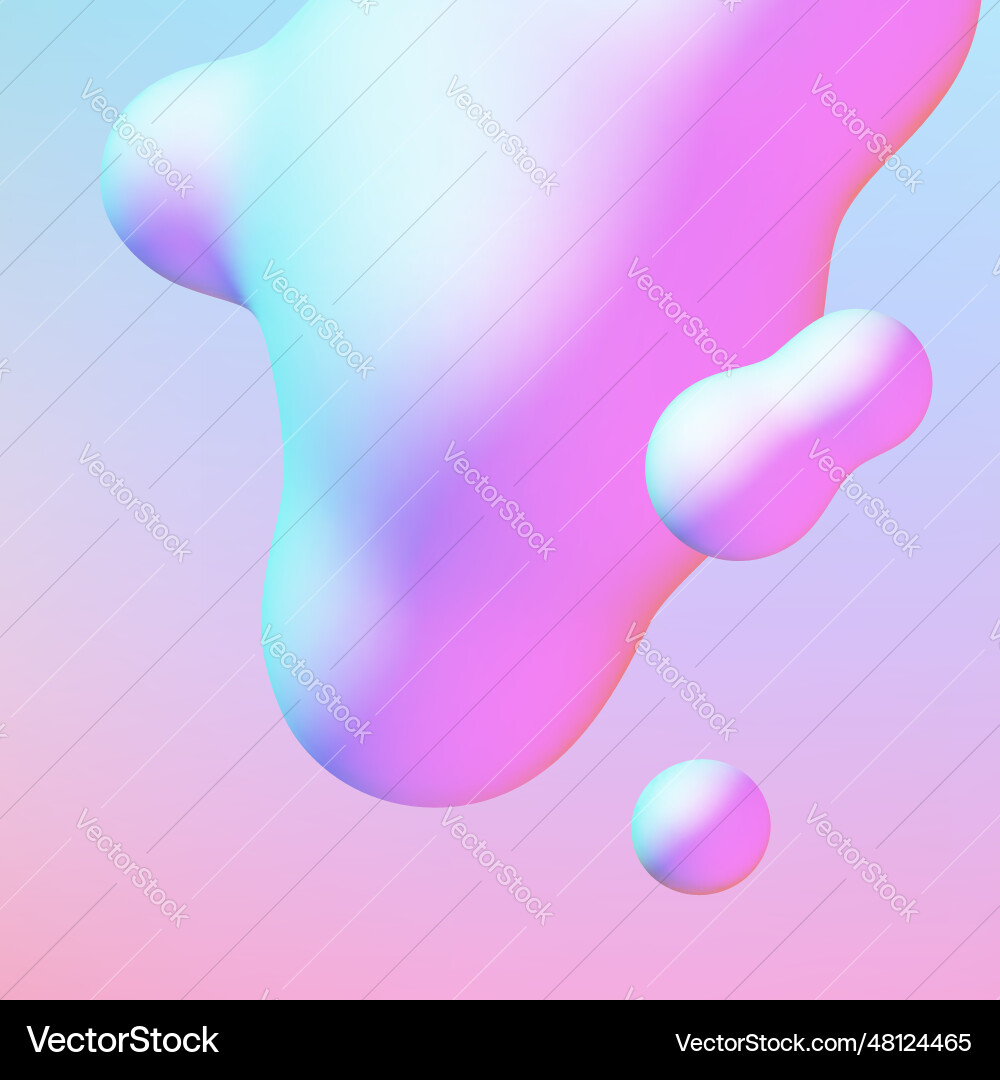 Fluid design liquid blobs with vibrant intense Fluid design liquid blobs with vibrant intense vector image