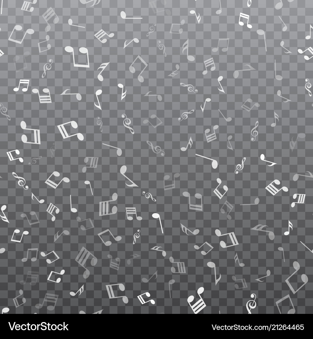 Seamless pattern with falling music notes Seamless pattern with falling music notes vector image
