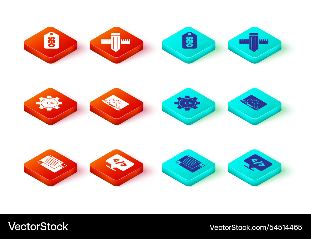 Set ui or ux design front end development website Set ui or ux design front end development website vector image