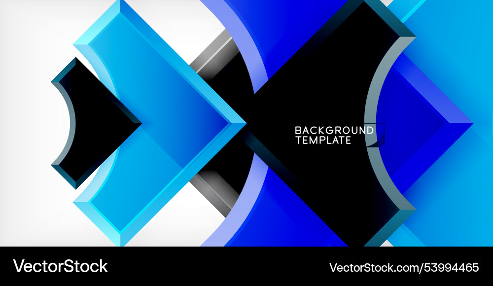 Square arrow shapes with round elements Square arrow shapes with round elements Vector Image