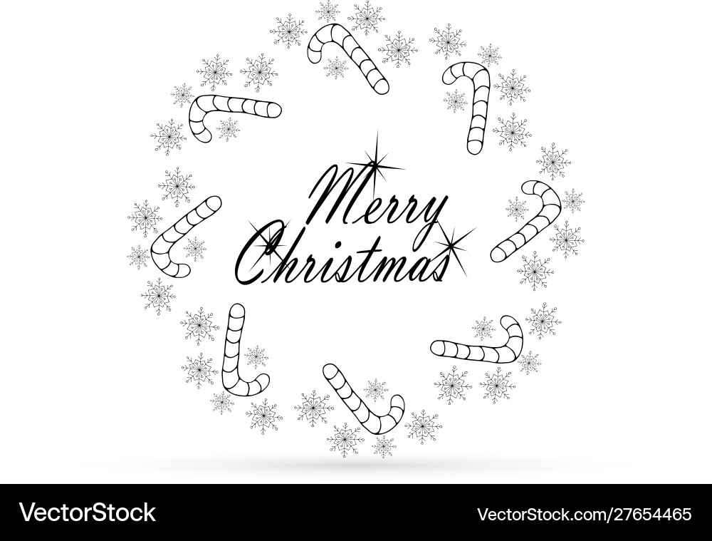 Vortex snowflakes and caramel with text Vortex snowflakes and caramel with text vector image