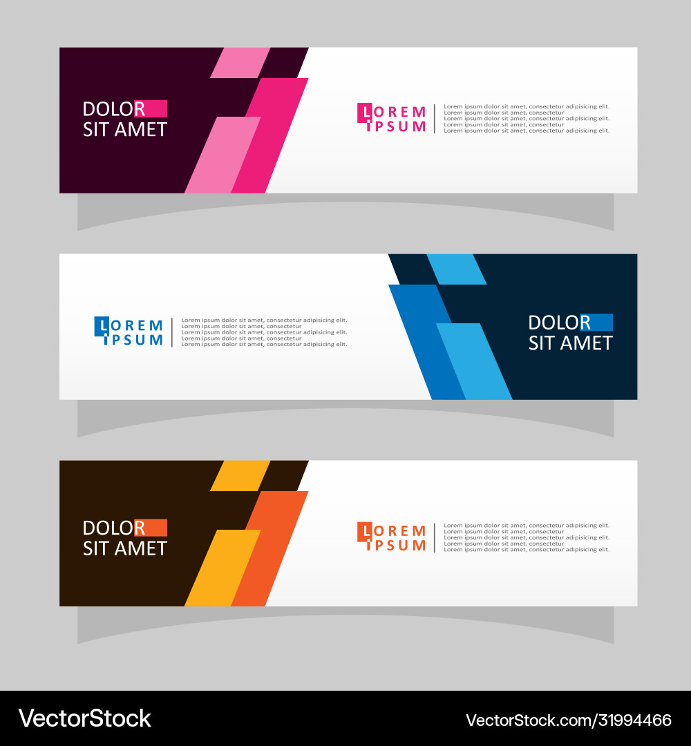 Abstract design banner web template Abstract design banner web template vector image
