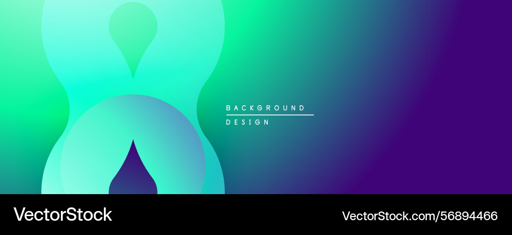 Abstract gradient background fluid shapes overlap Abstract gradient background fluid shapes overlap vector image