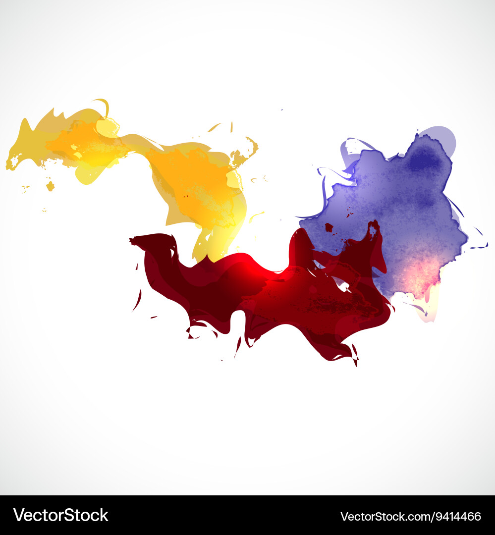 Abstract smooth colorful flow on white background Vector Image