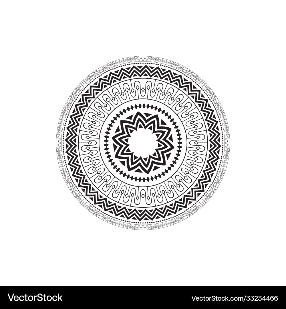Circular pattern in form mandala vector image