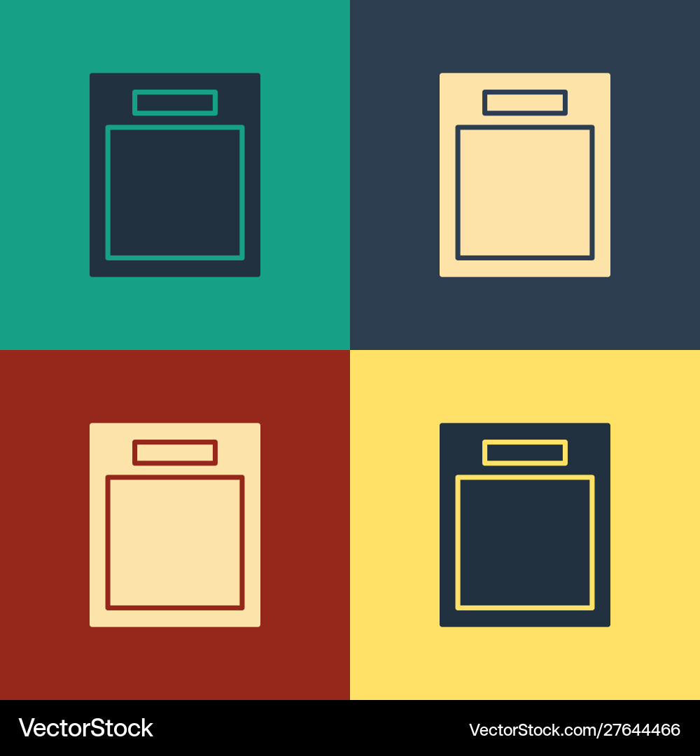 Color empty form icon isolated on background Color empty form icon isolated on background vector image
