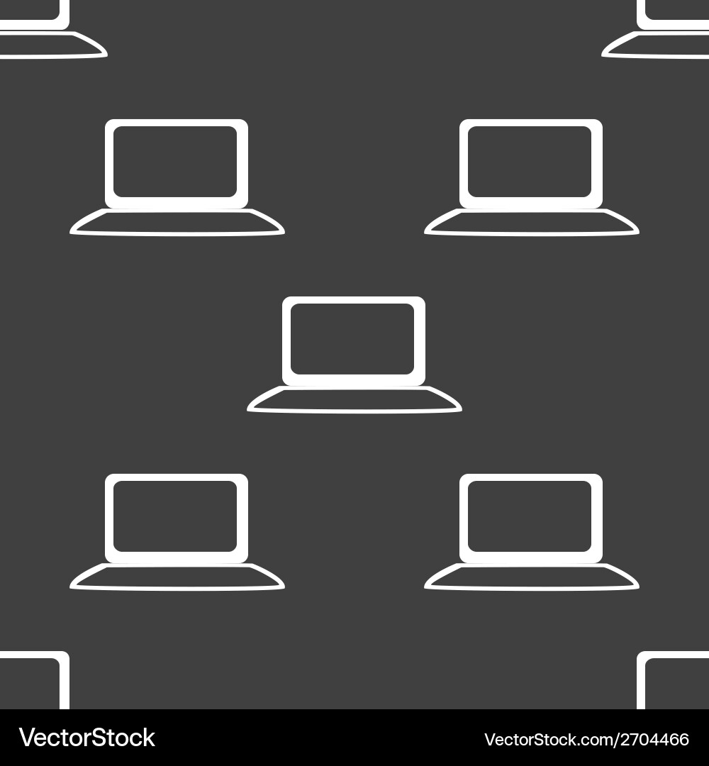 Notebook web icon flat design seamless gray vector image
