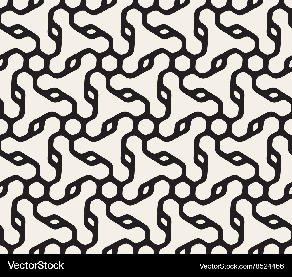 Rounded Hexagonal Spiral Pattern vector image