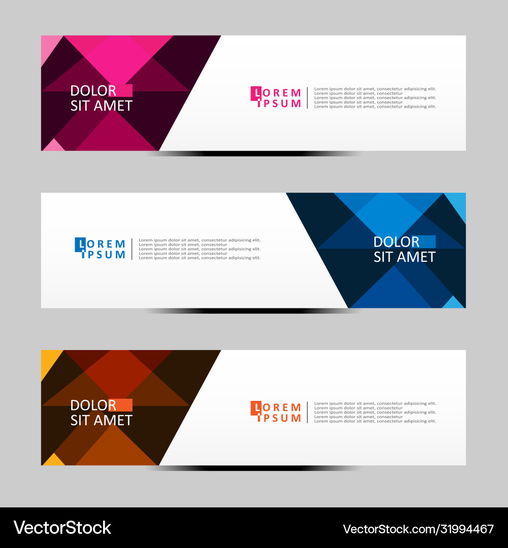 Abstract design banner web template Vector Image