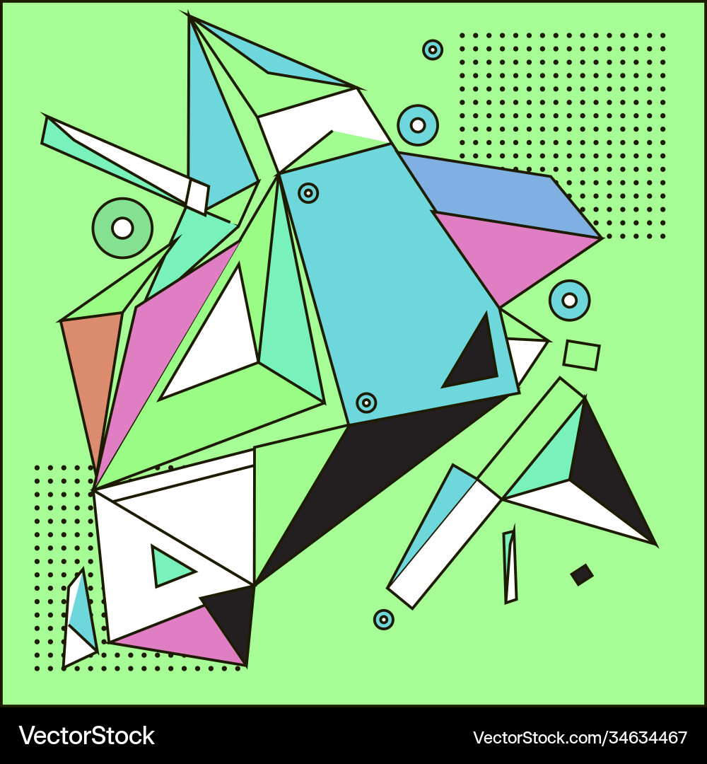 Abstract modern triangles background pattern Abstract modern triangles background pattern Vector Image