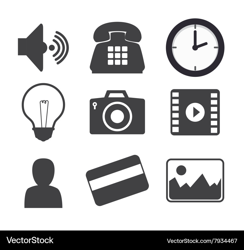 Applications menu design Vector Image