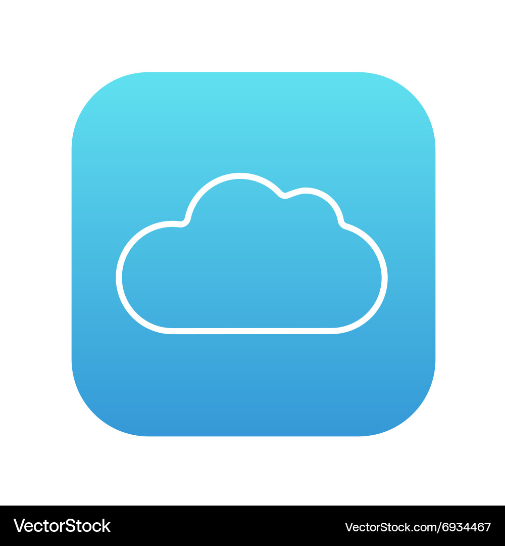 Cloud computing line icon Vector Image