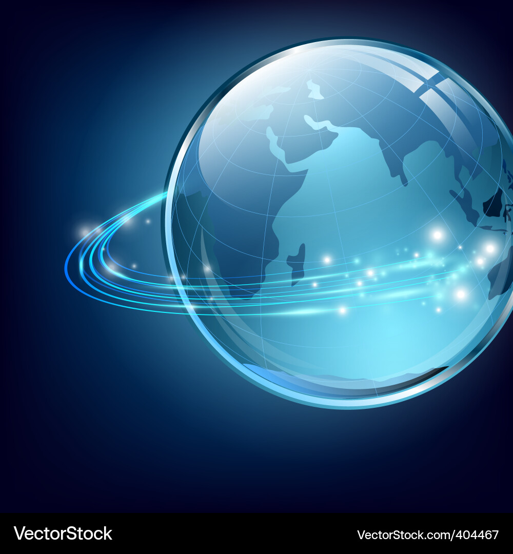 Digital Globe Network vector image
