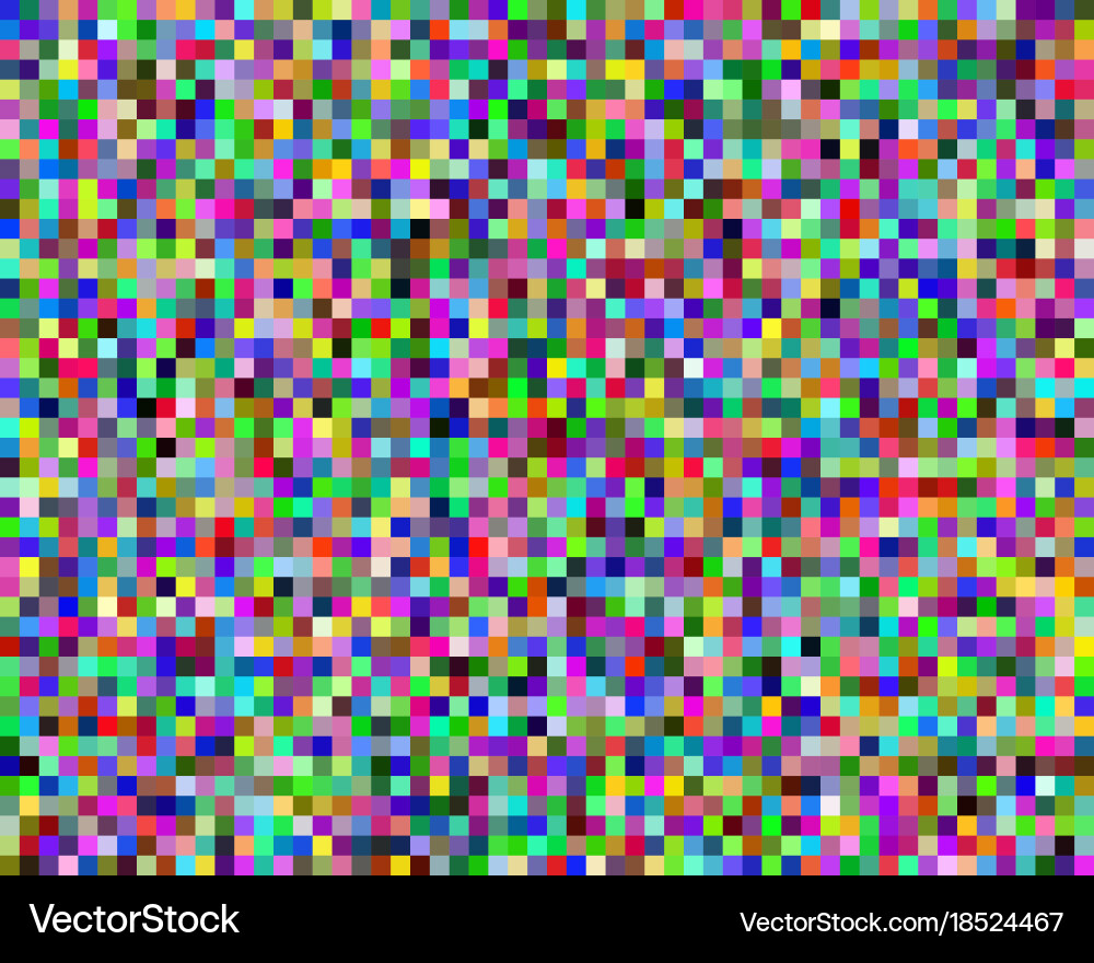 Pixel background with squares vector image