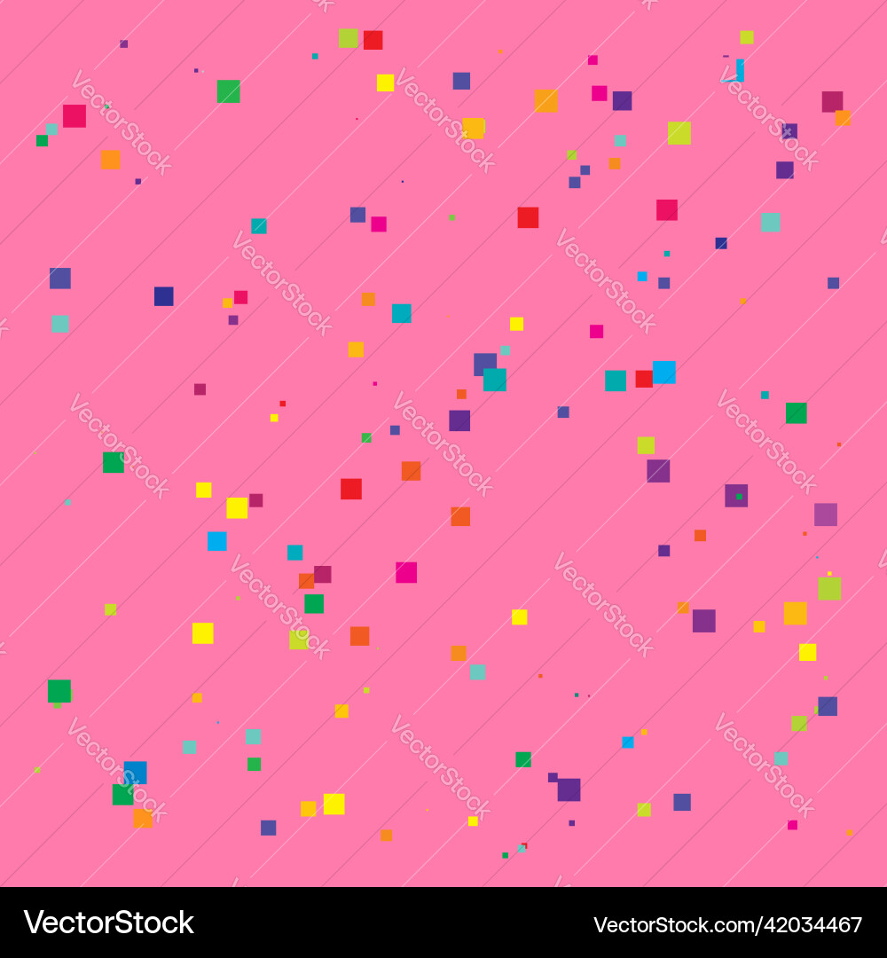Random scattered squares pattern texture element Random scattered squares pattern texture element vector image