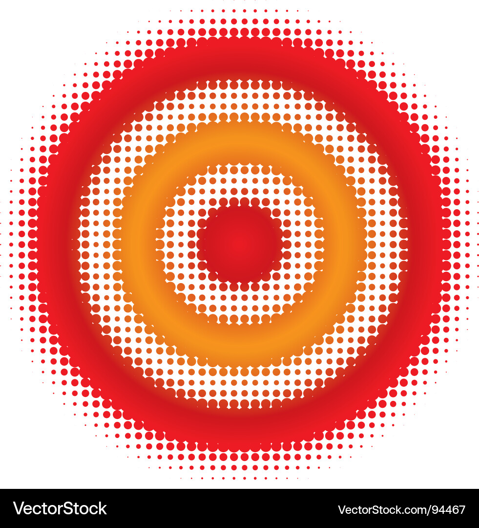 Retro Target Icon Vector Image