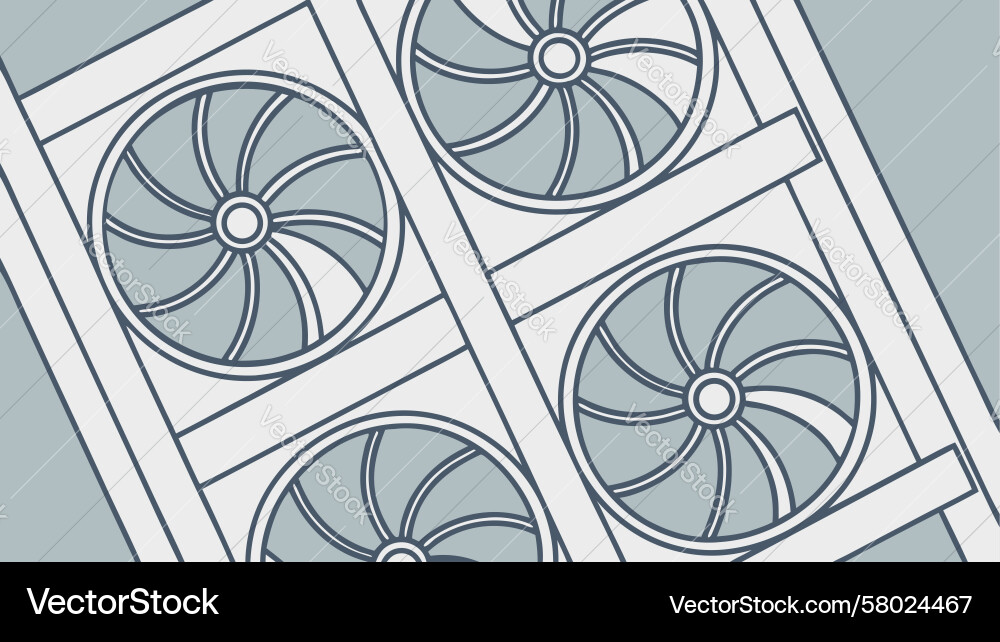 Rotating Blade Grid Pattern Vector Image