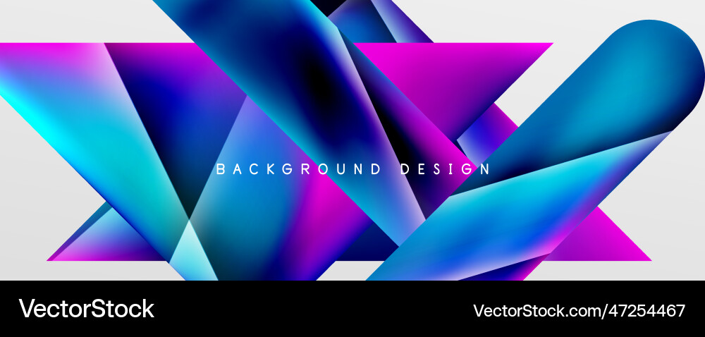 Triangle fluid color gradient abstract background Triangle fluid color gradient abstract background vector image