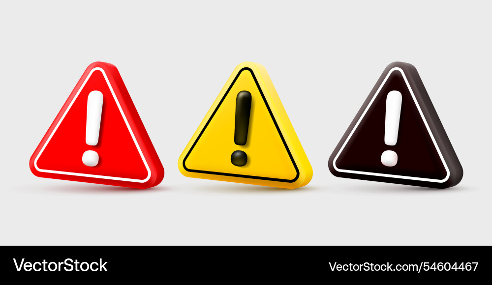 Warning caution sign problem message mark danger Warning caution sign problem message mark danger vector image