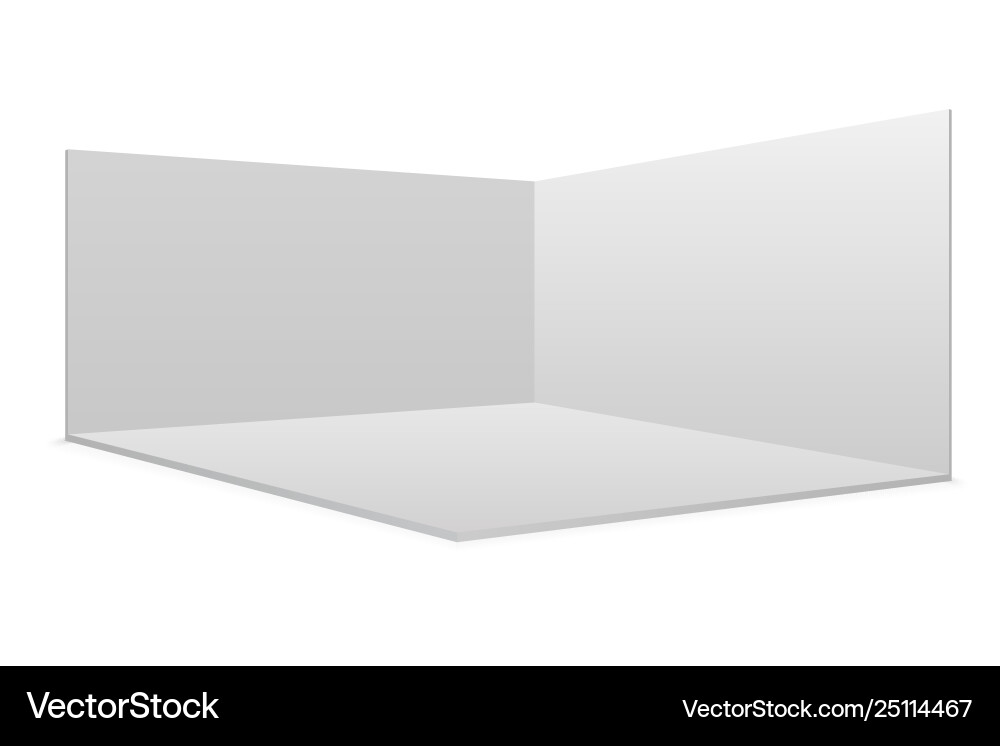 White blank exhibition stand White blank exhibition stand vector image