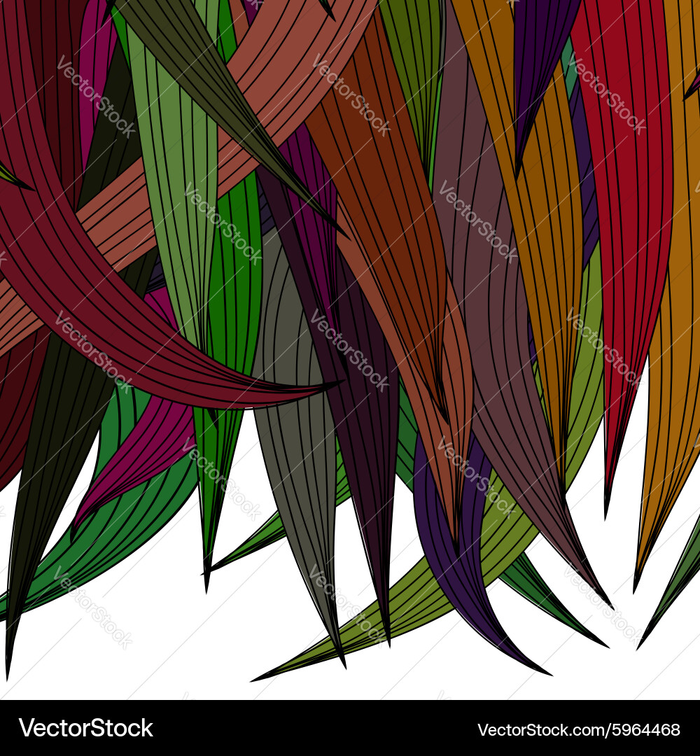 Abstract colored wave pattern vector image