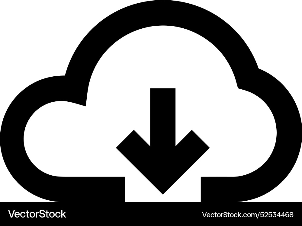Cloud storage icon symbol image of the hosting Cloud storage icon symbol image of the hosting vector image