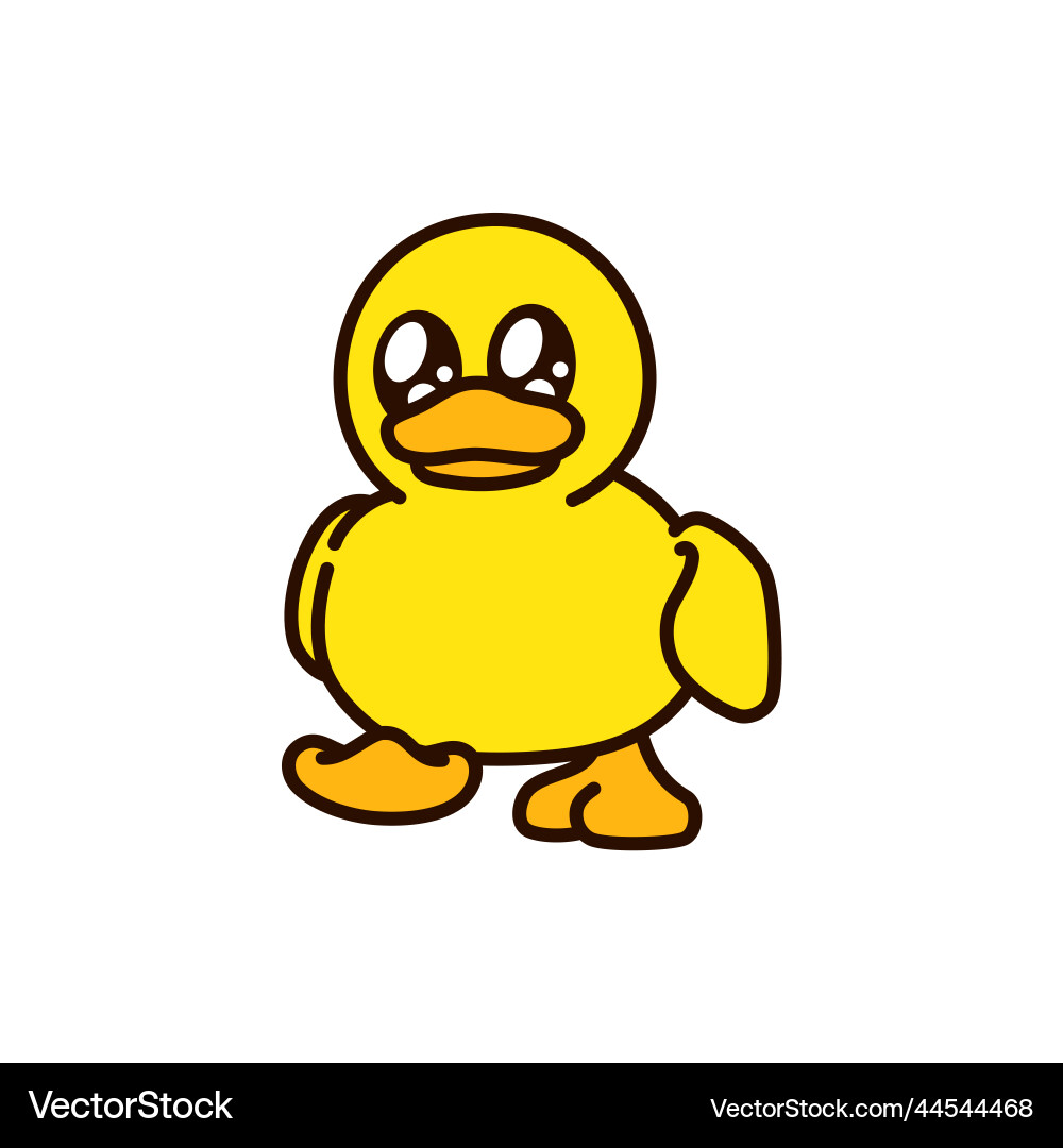 Files of a drawing duck with colored doodle style Files of a drawing duck with colored doodle style vector image