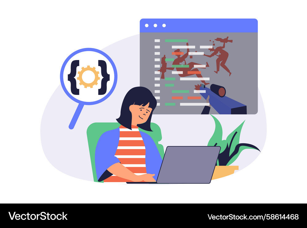 Game Development Web Concept Vector Image