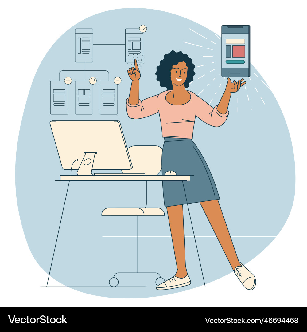 Software app and web development concept Software app and web development concept vector image