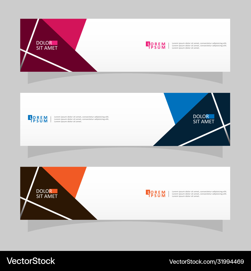 Abstract design banner web template Abstract design banner web template Vector Image