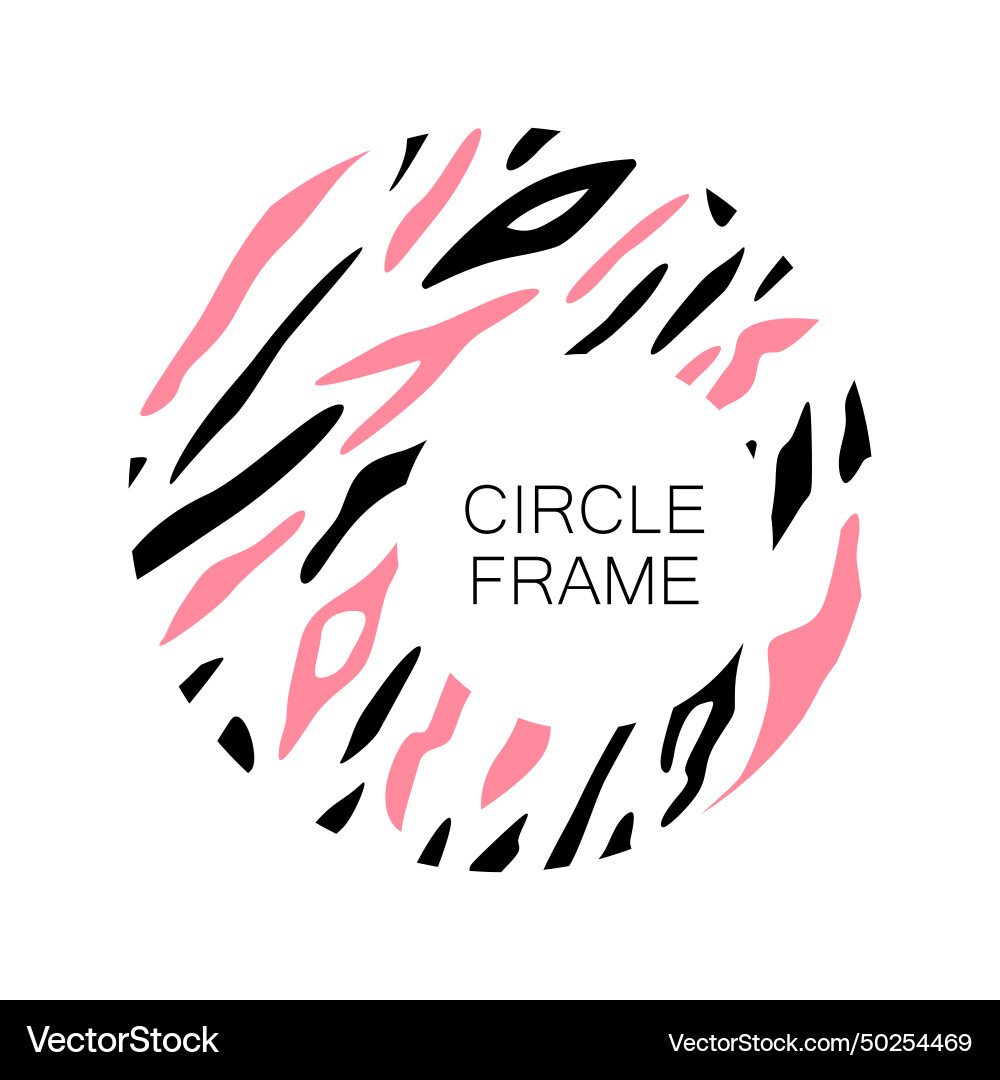 Abstract frame hand drawn doodle circle patterns Vector Image
