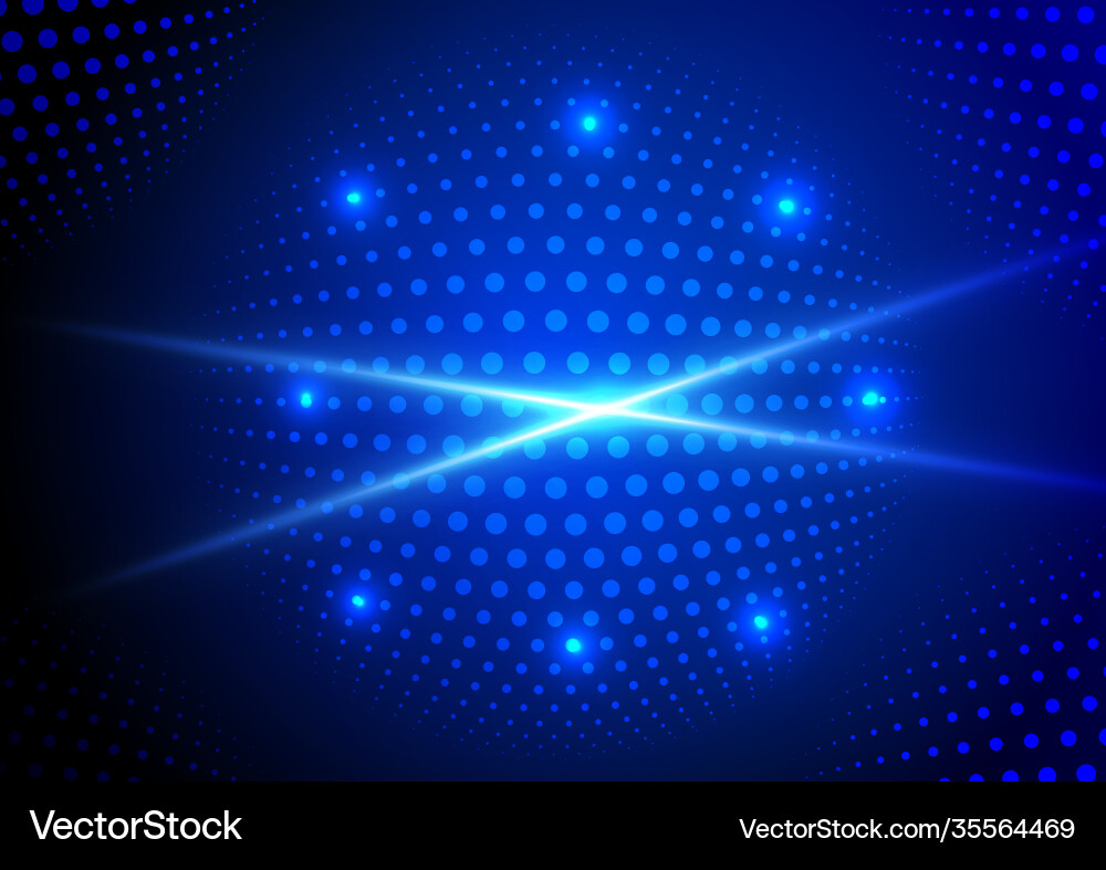Abstract technology futuristic data particle Vector Image