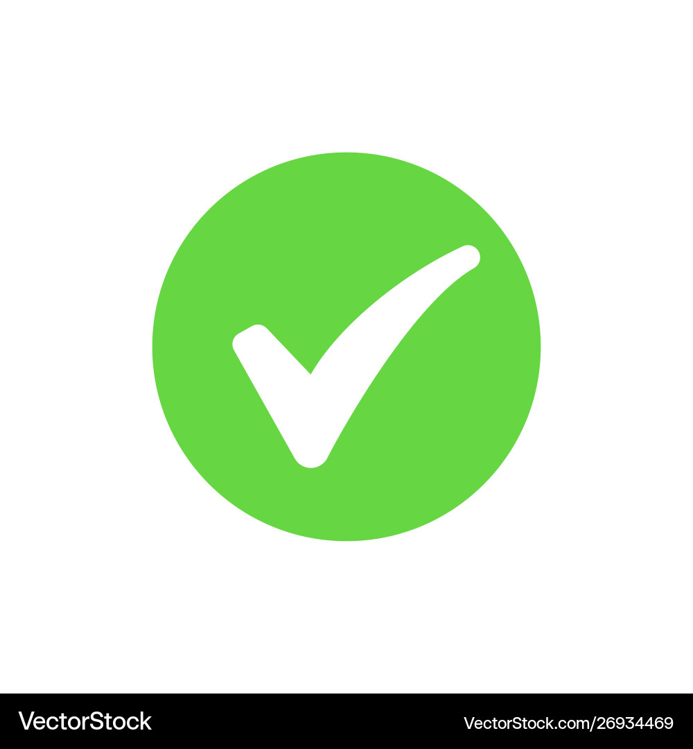 Approved icon profile verification accept badge Approved icon profile verification accept badge vector image