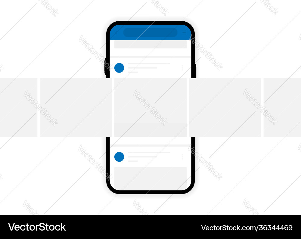 Carousel posts on social network interface Carousel posts on social network interface Vector Image