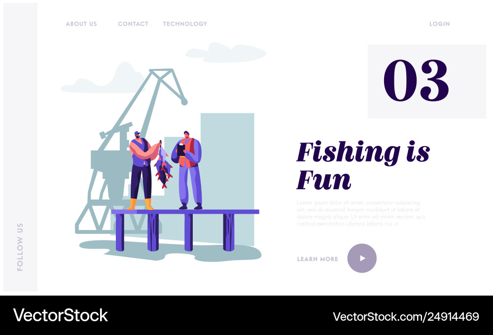 Fisherman Showcasing Fish Haul Vector Image