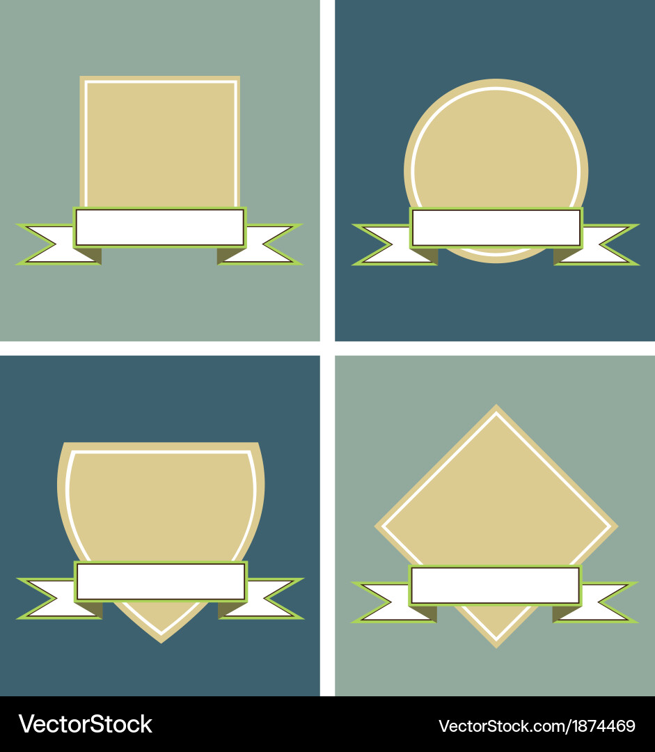 Label frames Vector Image