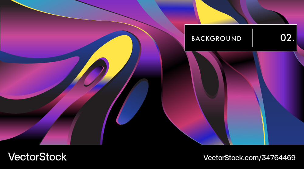 Liquid color background design fluid gradient vector image