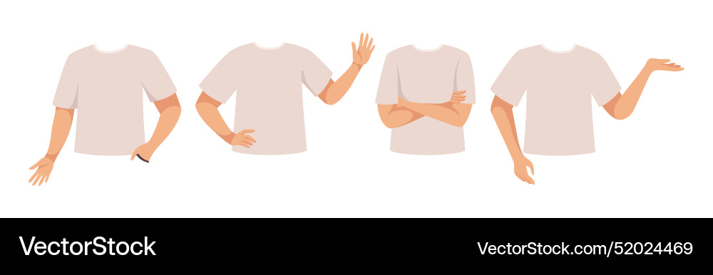 Man character constructor with separated body Man character constructor with separated body vector image