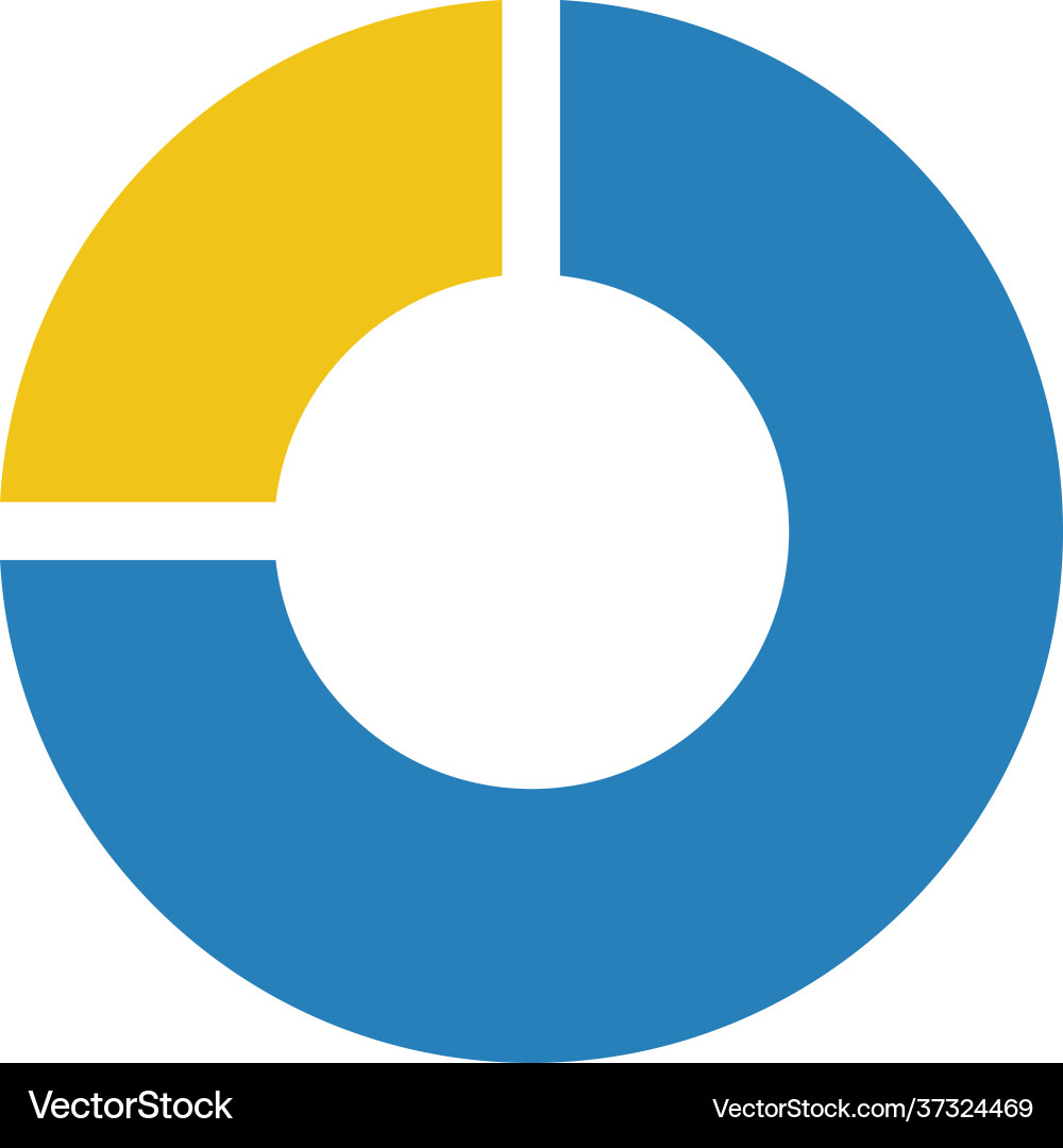 Pie chart icon graph diagram symbol for big data Pie chart icon graph diagram symbol for big data vector image
