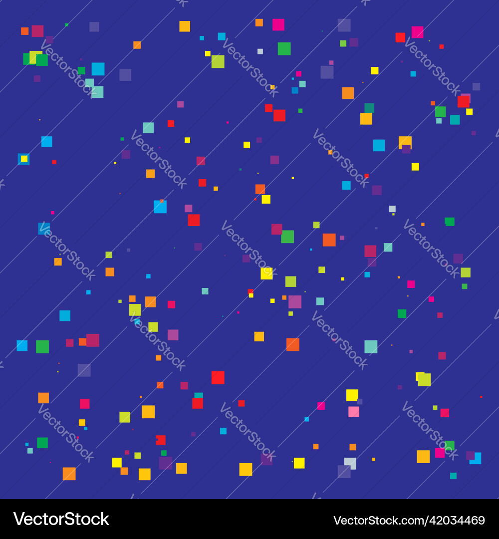 Random scattered squares pattern texture element Random scattered squares pattern texture element vector image