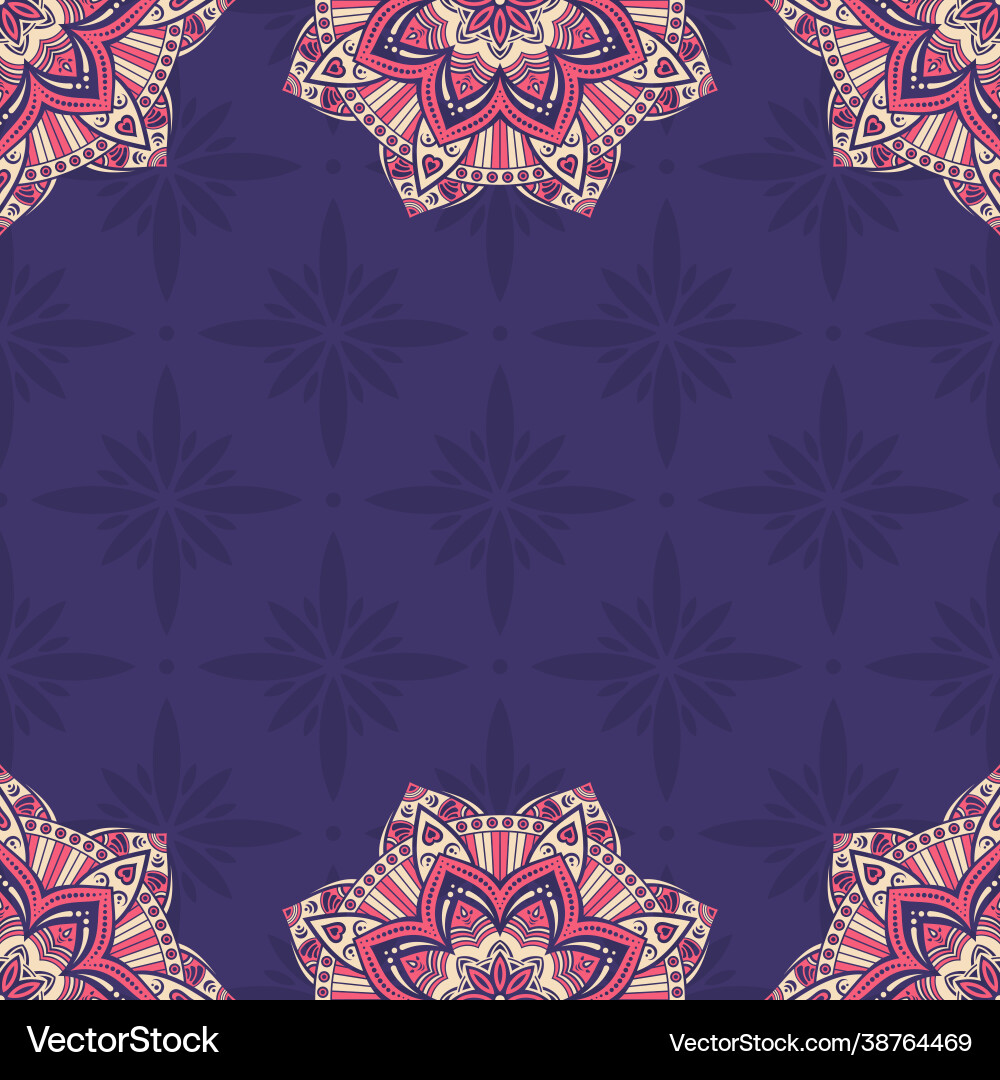 Seamless border pattern with red and beige Seamless border pattern with red and beige Vector Image