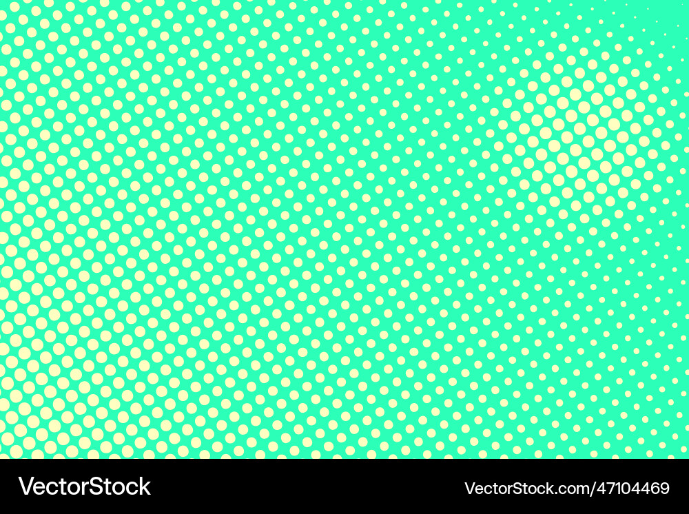 Turquoise background with halftone pattern Vector Image