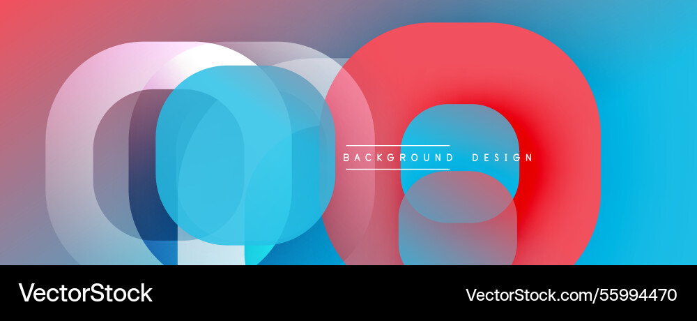 Abstract background with layered translucent Vector Image
